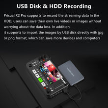 Load image into Gallery viewer, Prisual R2 Pro Video Switcher 4-Channel HDMI Live Streaming Audio Mixer HDMI Switcher 5.5 Inch FHD 1080p LCD Screen 60FPS PTZ Controller USB Recording (Does not Support 4K)
