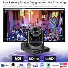 Load image into Gallery viewer, Prisual NDI PTZ Camera 30X with Auto Tracking HDMI, USB, 3G-SDI, IP，TEM-30N Pro
