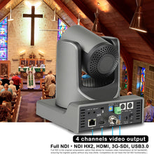 Load image into Gallery viewer, Prisual NDI PTZ Camera 30X with Auto Tracking HDMI, USB, 3G-SDI, IP，TEM-30N Pro
