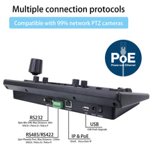 Load image into Gallery viewer, Prisual PTZ Camera Joystick Controller PoE with 4D Joystick for Live Streaming. IP PTZ Camera Controller Keyboard Supports Visca,Visca Over IP,onvif,Pelco-D/P,RS422,RS485 and RS232
