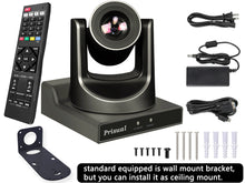 Load image into Gallery viewer, Prisual NDI PTZ Camera 20X with Auto Tracking HDMI, USB, 3G-SDI, IP, TEM-20N Pro
